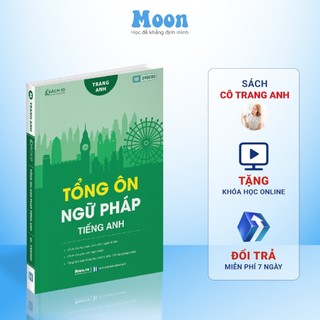 Sách Ngữ pháp Tiếng anh: Tổng ôn tiếng anh cô Trang Anh tặng kèm thước ôn thi