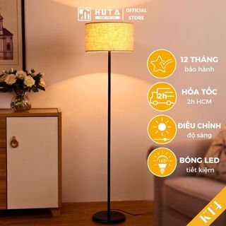 Đèn Cây Đứng Decor HUTA Light For Life KT4 Thân Kim Loại, Điều Chỉnh Ánh Sáng Vàng