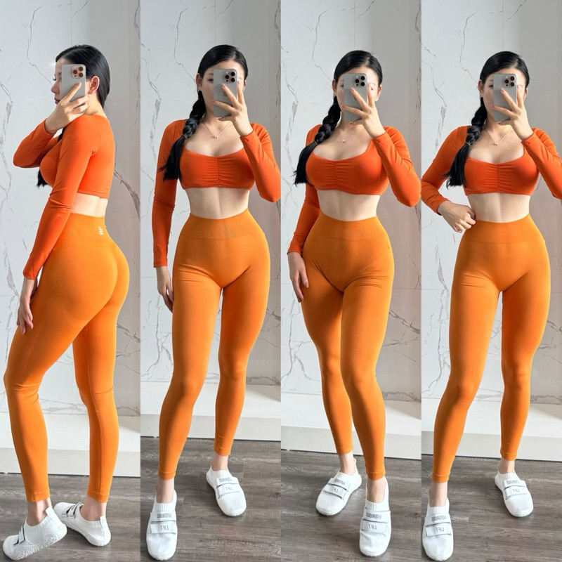 Áo Croptop Dài Tay Sey Devide Long Sleeve TomTiger Nữ Thể Thao