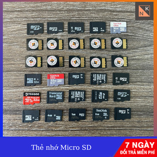 Thẻ nhớ Micro SD 1GB, 2GB, 4GB, 8GB, 16GB, 32GB cũ đã test, dung lượng chuẩn