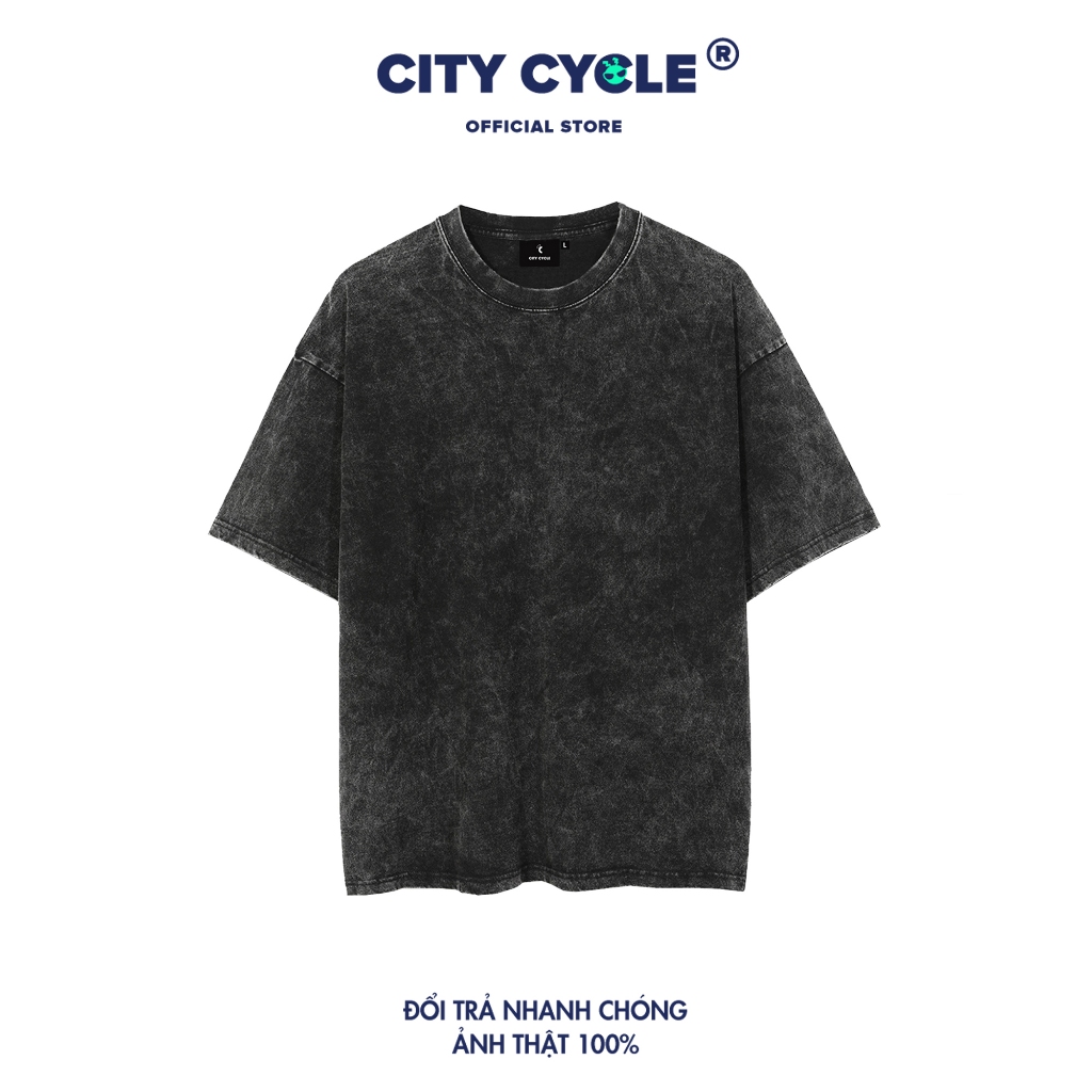 Áo thun local brand Denim khói City Cycle phông tay lỡ Unisex form rộng in hình