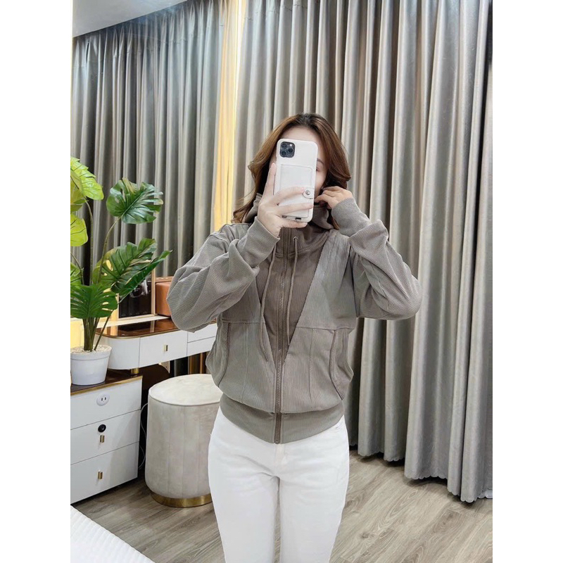 ÁO KHOÁC GÂN PHỐI MÀU STYLE - FORM LỬNG - SIZE 40-57KG - GPM15