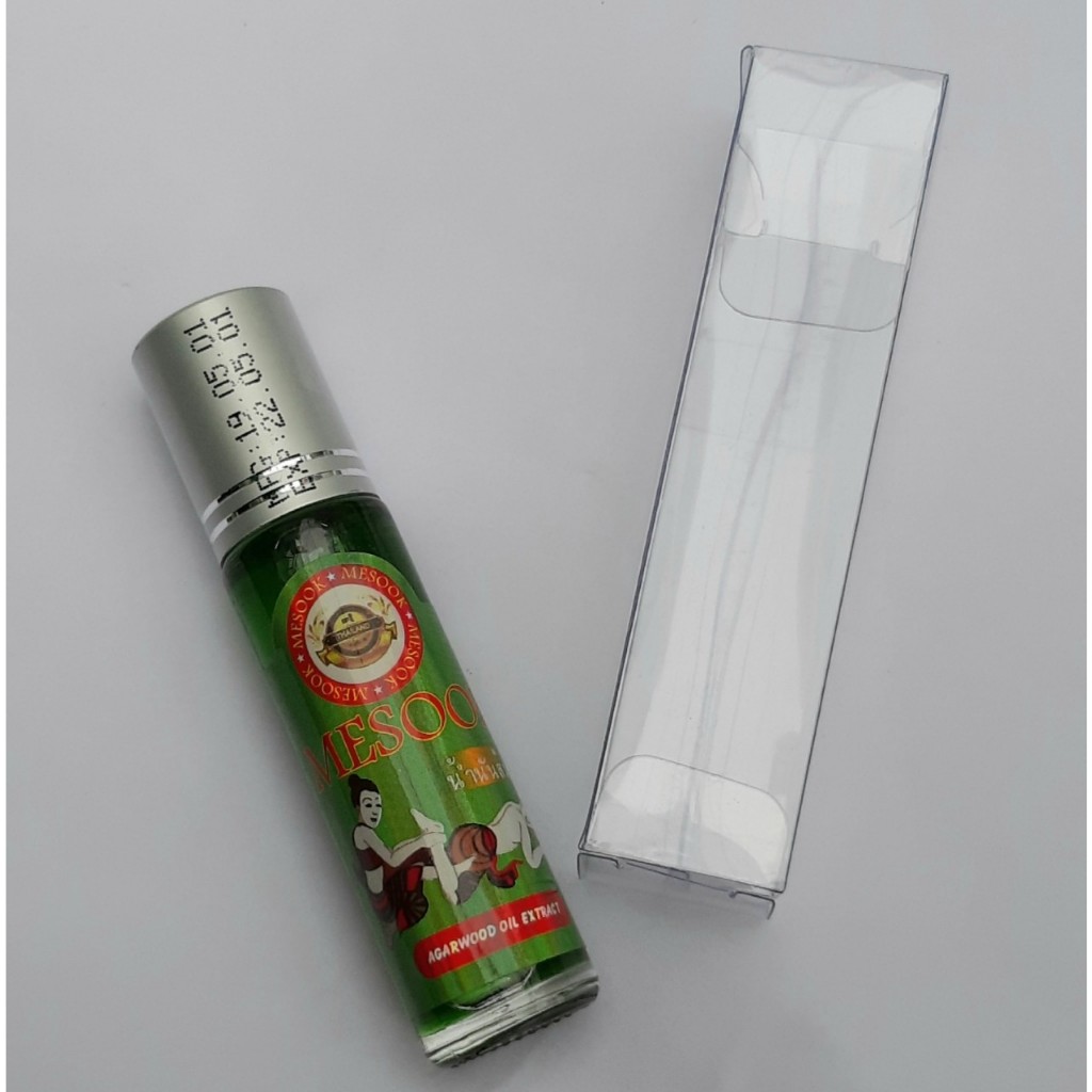12 chai Dầu lăn nóng XANH dầu gió lăn Thảo Dược MESOOK Herb Oil 8ml Thái Lan