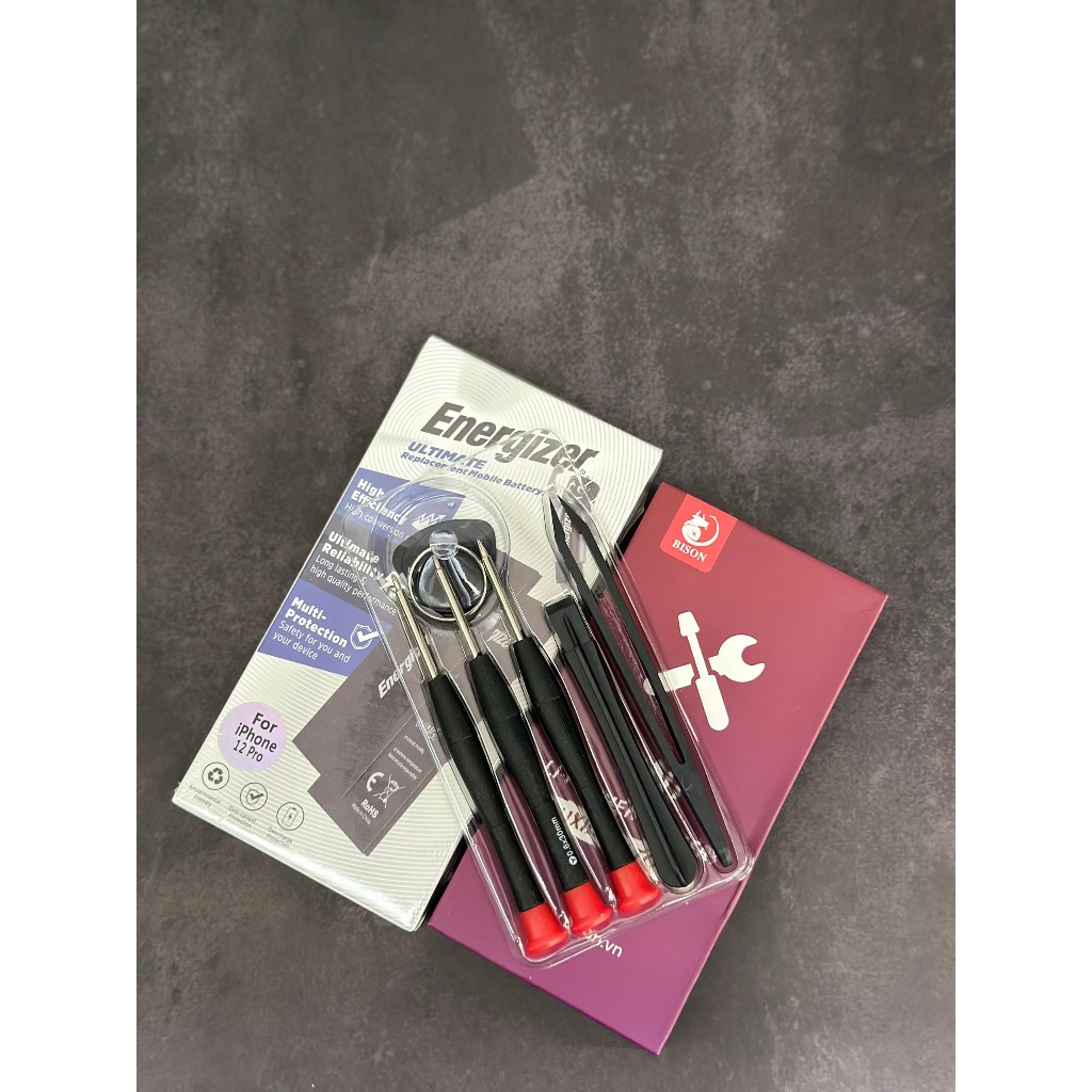Pin Energizer Chính Hãng Cho Iphone-Tặng tovit-Bảo Hành 12 tháng-Bảo Hiểm Cháy nổ Toàn Cầu được tặng kèm tovit Thay thế.