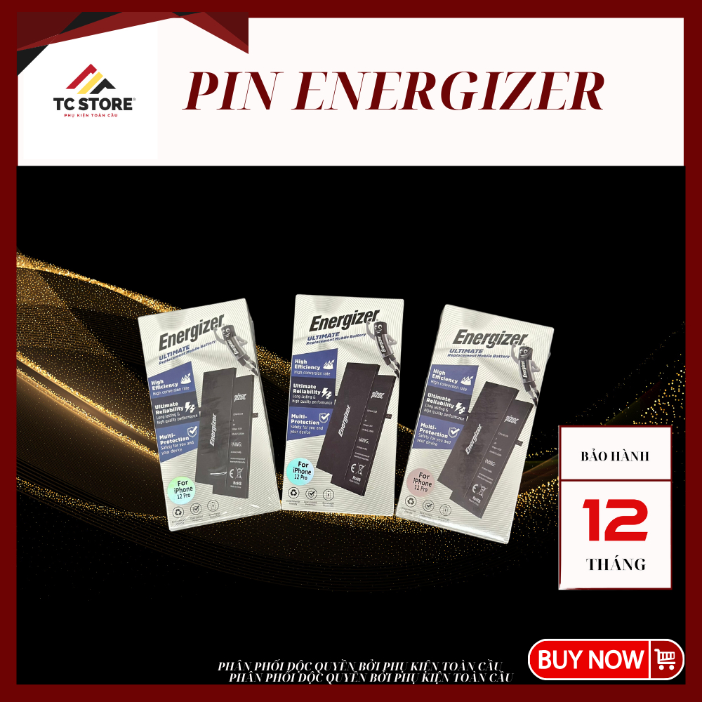 Pin Energizer Chính Hãng Cho Iphone-Tặng tovit-Bảo Hành 12 tháng-Bảo Hiểm Cháy nổ Toàn Cầu được tặng kèm tovit Thay thế.