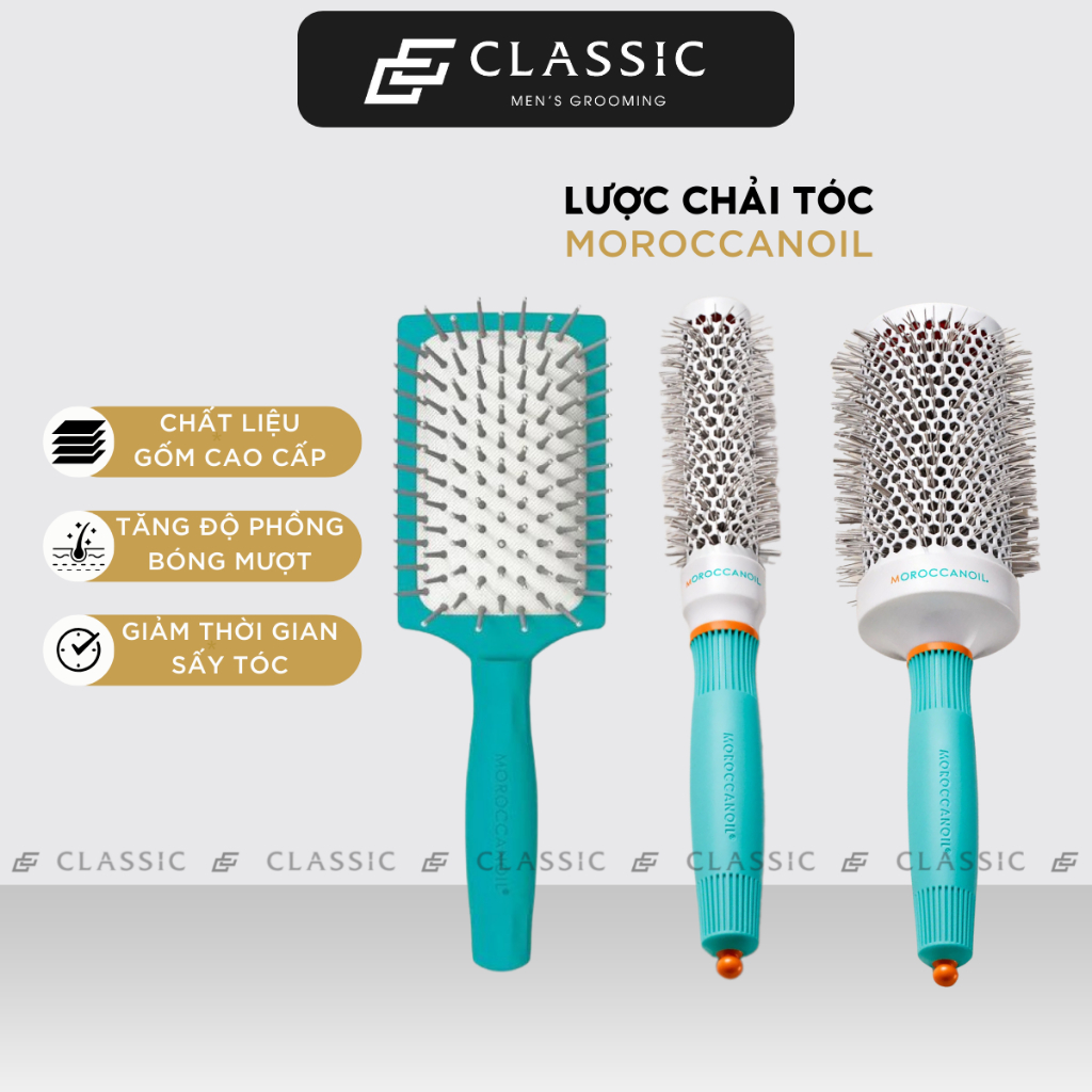Lược tròn gốm Moroccanoil Ceramic Round Brush