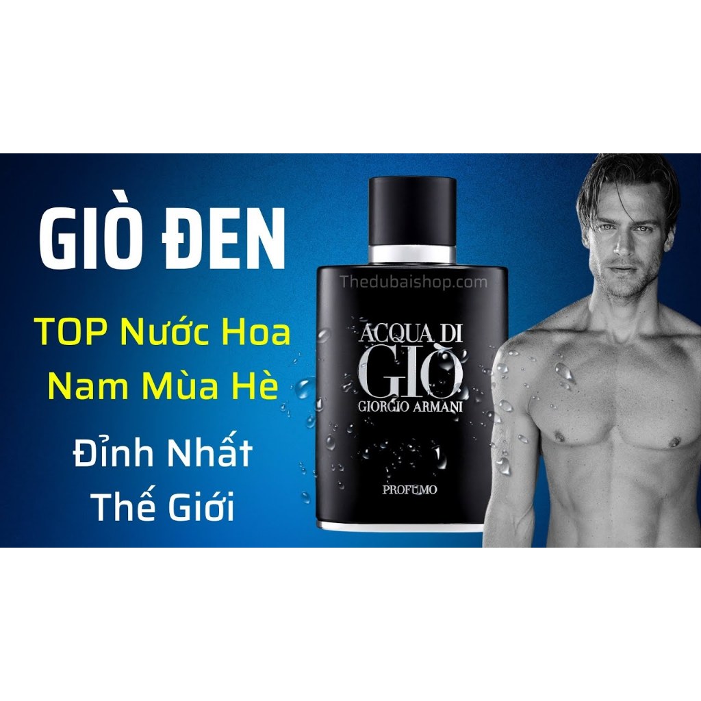 Nước Hoa Nam AC.QUA DI GIÒ  EDP 100ml Nam tính lịch lãm, dầu thơm hương mát , thể thao , lôi cuốn , mạnh mẽ . lưu lâu