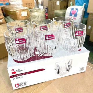 Bộ 6 cốc thủy tinh red cherry cao cấp
