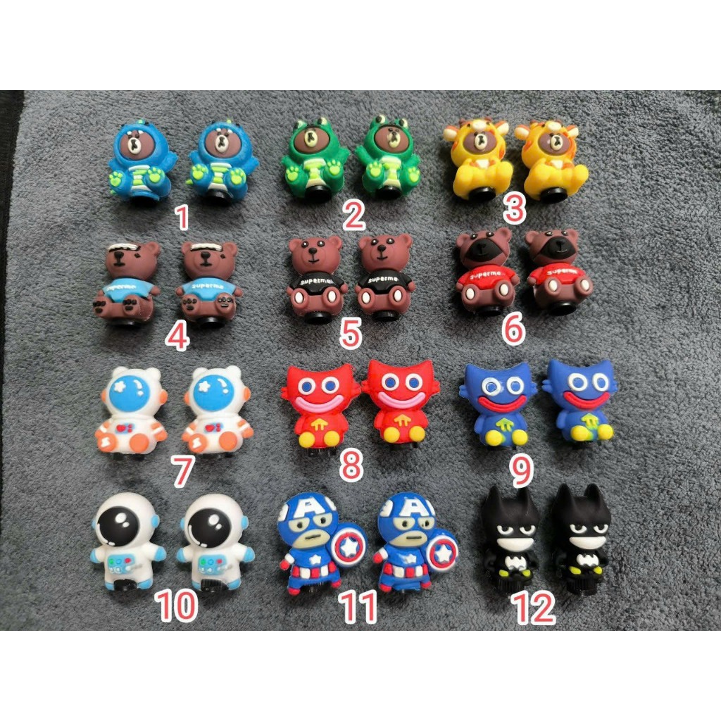 Van vòi thú 3D hàng cao cấp cho mọi loại loại xe đủ hình Gấu,Huggy Wuggy , Phi Hành Gia, Captain American