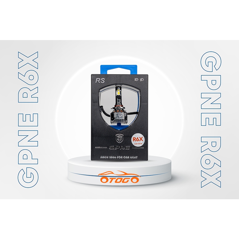 Bóng Led GPNE R6X Chân H11 , 2 Chế Độ Màu Trắng Vàng Siêu Sáng