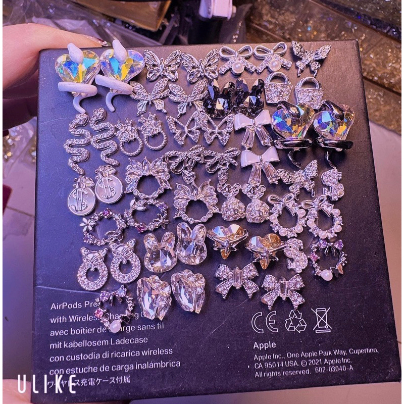 Set Charm Nails Mix 70 Viên Trang Trí Móng