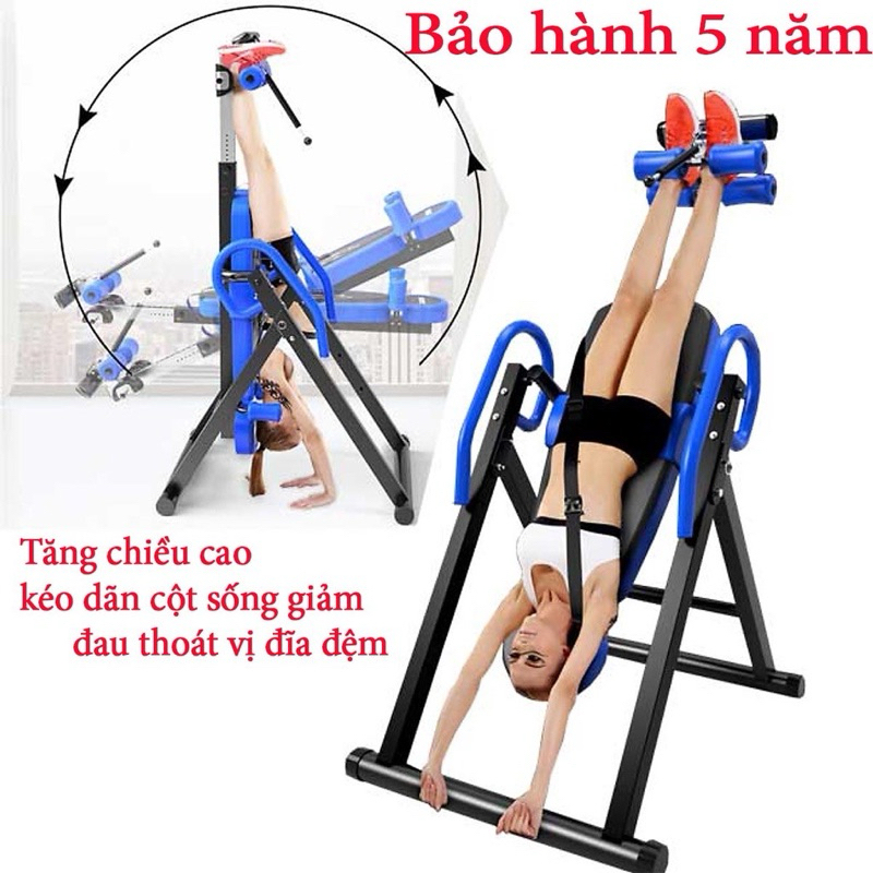 Ghế tập dốc ngược hỗ trợ điều trị đau thắt lưng, ghế tăng chiều cao, hỗ trợ điều trị thoát vị đĩa đệm