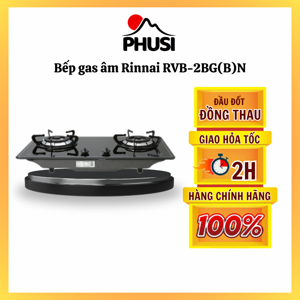 Bếp Gas Rinnai RVB-2BG(B)N
