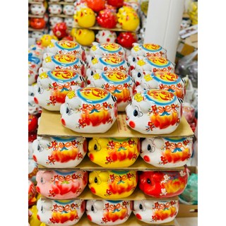 Heo tiết kiệm - Heo đào sứ đựng tiết kiệm 16 x 24 x 20cm - ống heo tiết kiệm tiền - HOANG ANH CERAMICS