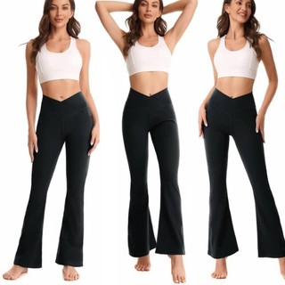Quần tập lưng chéo ống loe y0y4licious/90degr33 xuất xịn