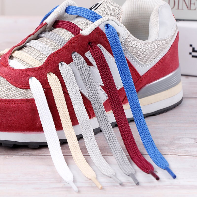 Dây Giày Thể Thao Sneaker Bảng Dẹp Đủ Nhiều Màu Dệt Kim Chính Hãng Tùy Lựa Chọn Phong Cách Phụ Kiện Siêu Bền Chất Lượng