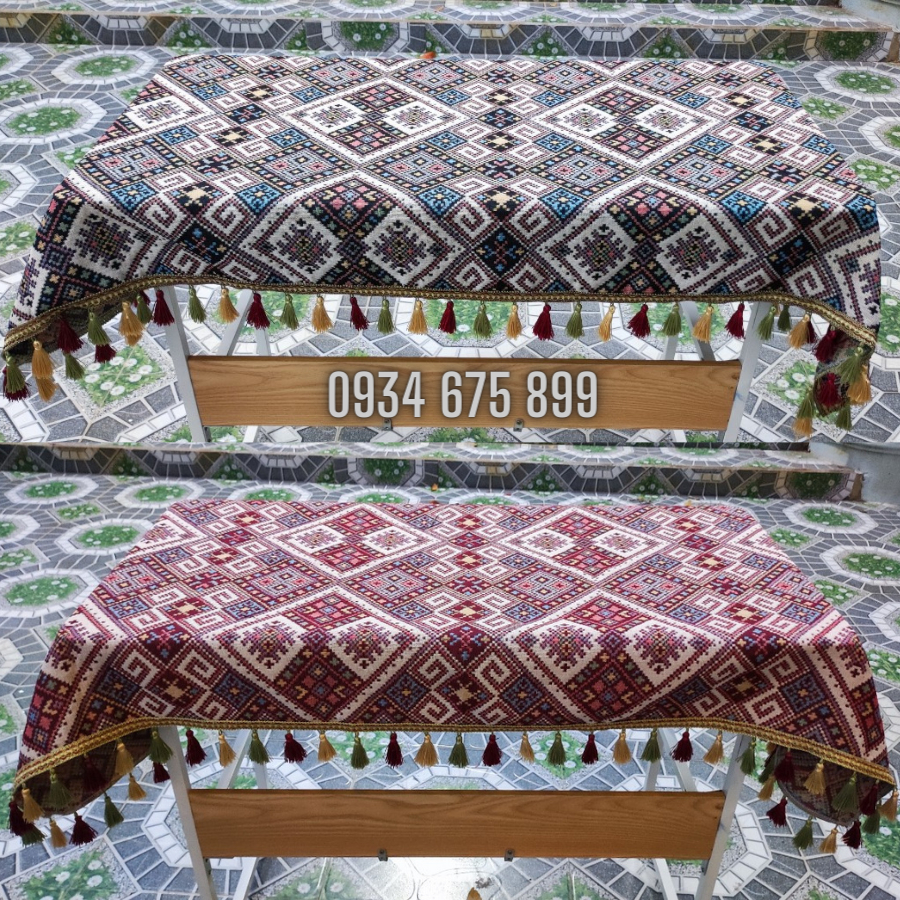 khăn trải bàn ; thảm thổ cẩm vintage; vải thổ cẩm kích thước 1m , 2m.