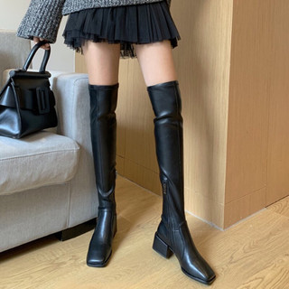 Bốt đùi da cao cấp 5 phân, boots da đùi fullbox
