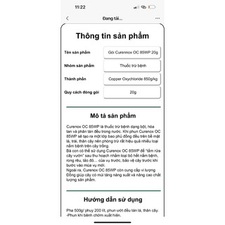 trừ nấm coc 85
