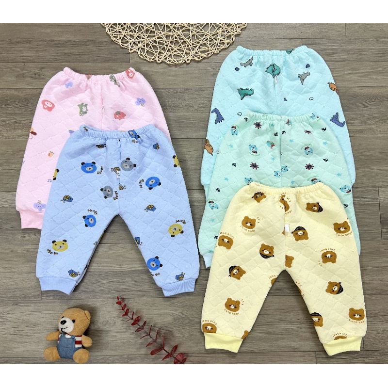 Set 3 Quần nỉ trần bông cho bé, quần bông cho bé (sỉ,lẻ)