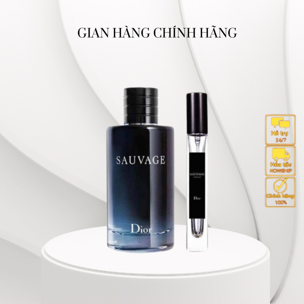 Nước hoa Dior Sauvage chiết 10ml 20ml cao cấp sang trọng siêu cuốn hút badboy chính hiệu đã được kiểm chứng HKC_Perfum