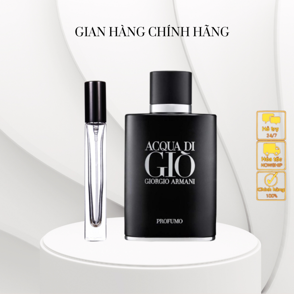 Nước Hoa Nam Acqua di Gio Profumo - Giò Đen - Chiết 10ml 20ml - Mẫu Thử HKC_Perfume