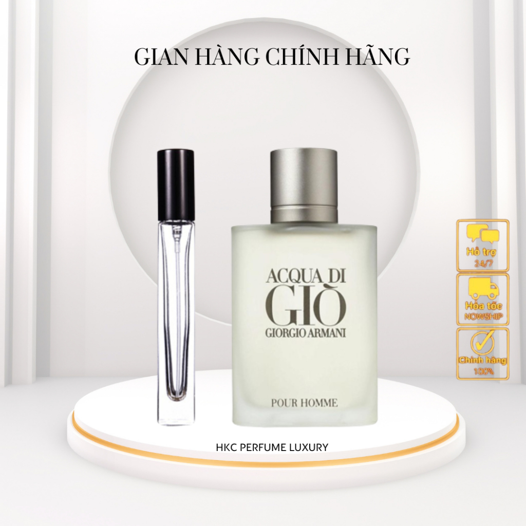 Nước hoa nam Giò Trắng |Chính Hãng| - Tươi mát, hiện đại đầy lôi cuốn chiết mẫu thử 10ml 20ml HC.Perfume HKC_Perfume
