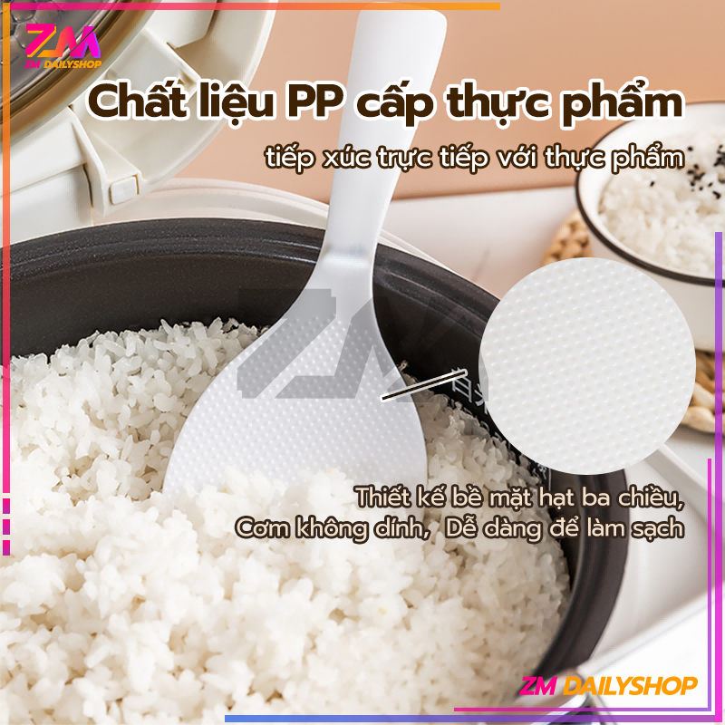 Muỗng thìa xới cơm chống dính, muôi múc cơm