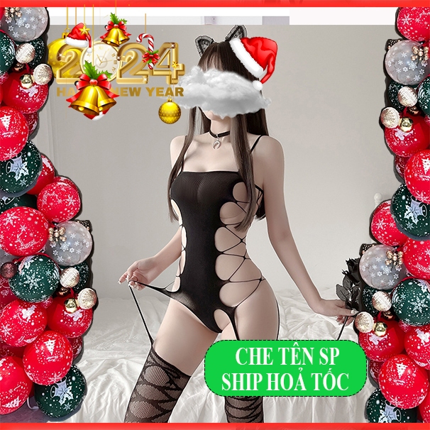 Tất lưới toàn thân - bodystocking - Đồ cosplay liền thân dây B87M35