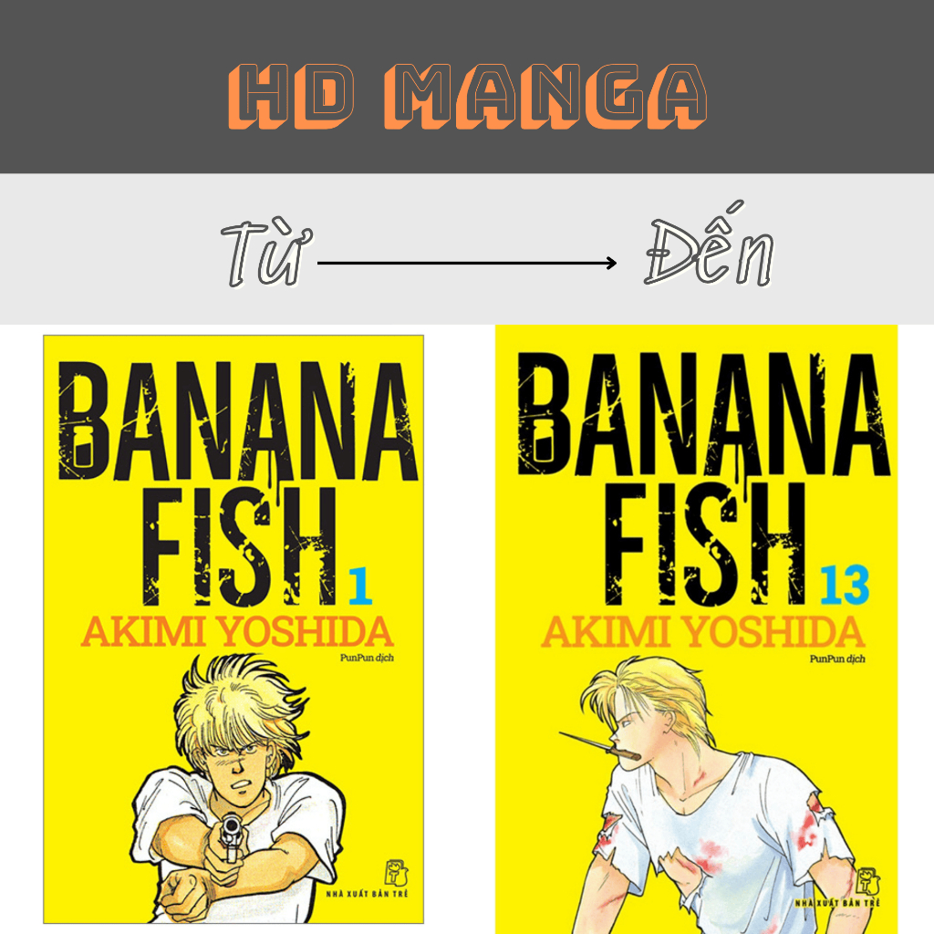 Truyện Tranh - Banana Fish - Tập 1 2 3 4 5 6 7 8 9 10 11 12 13 14 15 16 17 18 19 20 - Tặng kèm Postcard