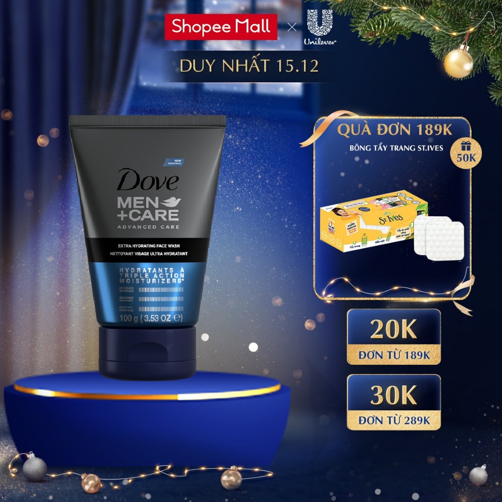 Sữa rửa mặt Dove Men+Care cấp ẩm 100g
