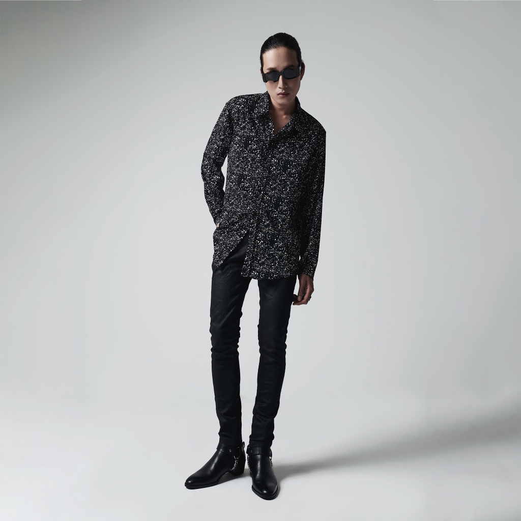 Quần Jeans Nam TARMOR Dáng Ôm Màu Đen Skinny Jeans In Black Denim