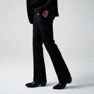 Quần Tây Nam TARMOR Ống Loe Màu Đen Flared Trousers In Black