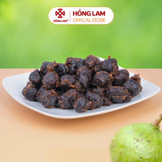 Ô mai (xí muội) sấu xào gừng Hồng Lam, hộp (200gr, 300gr, 500gr). Có vị chua, ngọt của gừng