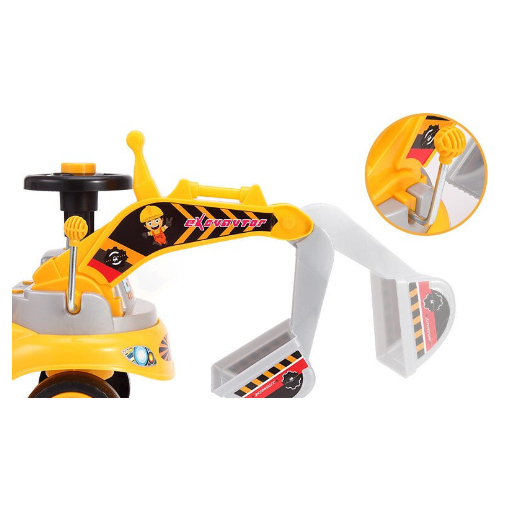 Xe cẩu chòi chân cho bé tư cho trẻ 1 đến 4 tuổi chịu tải 30 cân có còi có nhạc làm từ nhựa bc