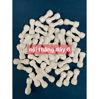 Cút máy lọc nước nối nhanh, cút máy lọc nước nối thẳng 2 đầu dây 6
