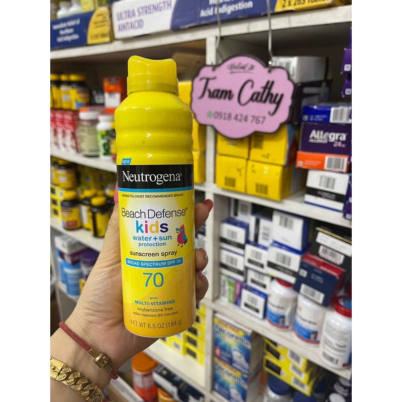 Date 9-2024 Xịt chống nắng đi biển cho em bé neutrogena baby neutrogena beach kids