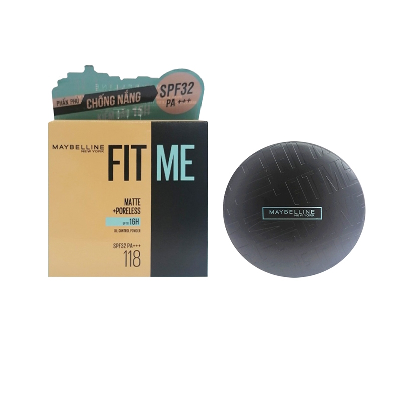 Phấn phủ mịn, lì Maybelline Fit Me Matte + Poreless Powder SPF 32 PA +++