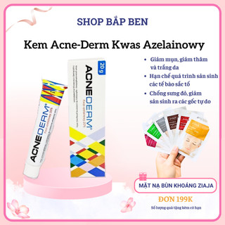 Kem ngăn mụn, giảm mờ thâm Acne-Derm Kwas Azelainowy 20% giúp da trắng sáng, dưỡng ẩm tái tạo làn da - Shop Bắp Ben