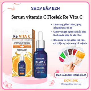Serum vitamin C Floslek Re Vita C 30ml, tinh chất trẻ hóa da mờ thâm, làm sáng da và chống lão hóa - Shop Bắp Ben