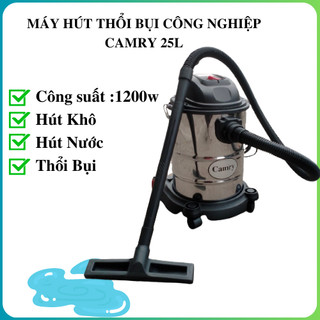 Máy hút bụi công nghiệp camry, máy hút bụi gia đình dung tích 25l 35l 60l 70l công suất 1500w bảo hành 12 tháng