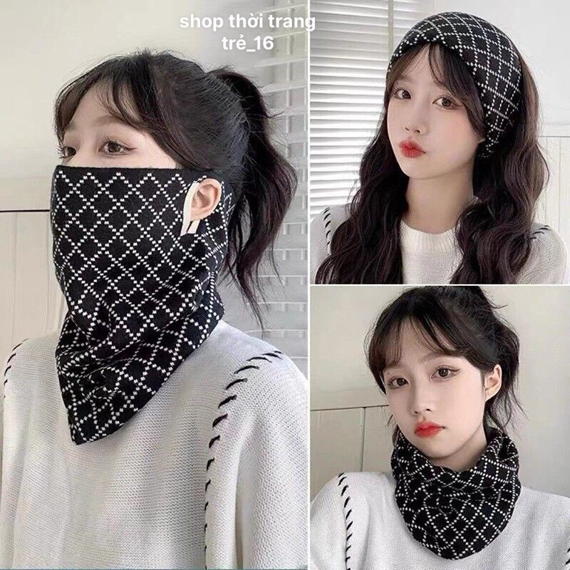 Khăn Che Mặt Giữ Ấm Mùa Đông Dễ Phối Đồ Thời Trang