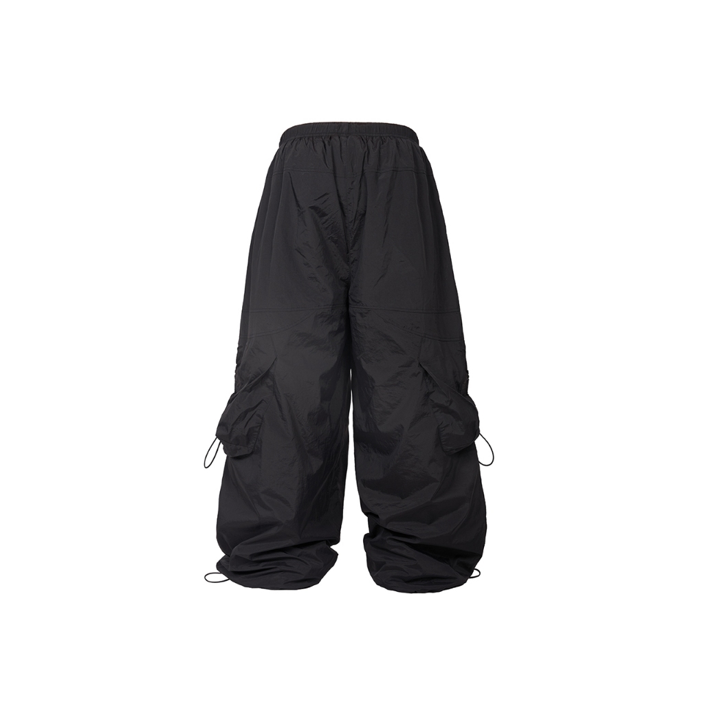 Quần Dài Unisex Vải Dù WAVELENGTH PARACHUTE PANTS ĐEN - HADES Brand Chính Hãng