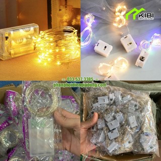 Đèn nháy pin trang trí, đèn trang trí ngoài trời dây đồng sử dụng pin