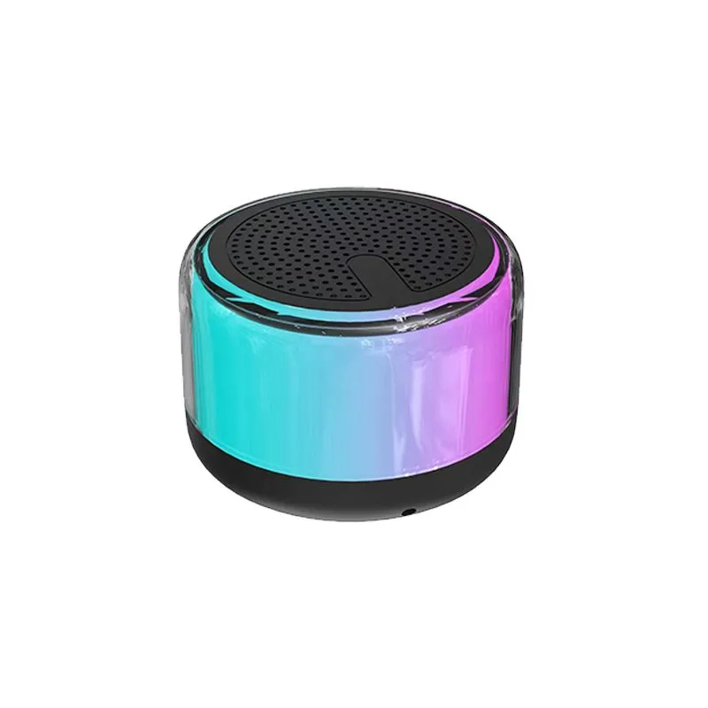 Loa bluetooth không dây mini T2 Đèn không khí đầy màu sắc, bass mạnh, âm thanh 3D sống động, dành cho laptop, điện thoại