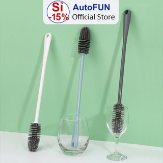 Cây rửa cốc ly đầu silicon siêu sạch t95 - dụng cụ cọ rửa bình sữa