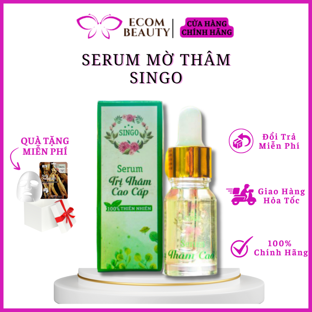 Serum mờ thâm Singo - Tinh chất giảm thâm mụn, thâm môi, mắt, nách, mông, vùng kín, đầu gối... - ECOM BEAUTY