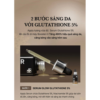 Set Sáng Da (Booster- H+ Serum Glutathione) Medicube