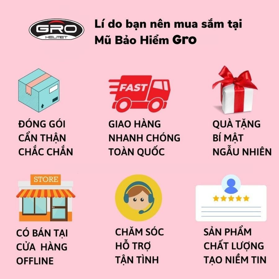 Mũ bảo hiểm lưỡi trai thời trang GRO T68, sơn nhám cao cấp, size 56-59cm dành cho cả nam và nữ