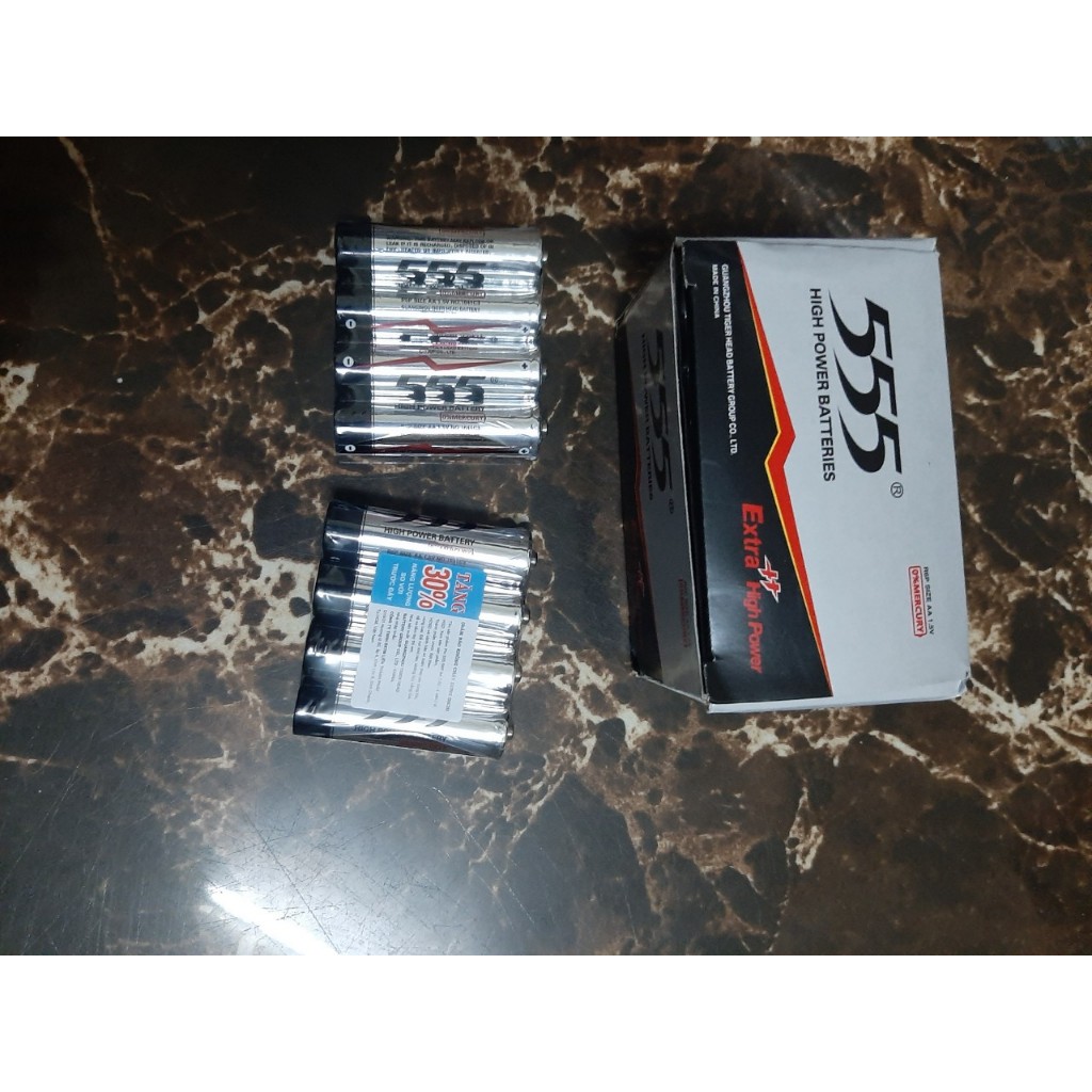 Pin tiểu 555 (hộp 24 viên size AA 1,5V)
